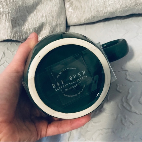 FIRM Rae Dunn Green Elf Mug with Coaster Lid - Picture 5 of 5